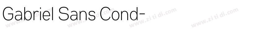 Gabriel Sans Cond字体转换